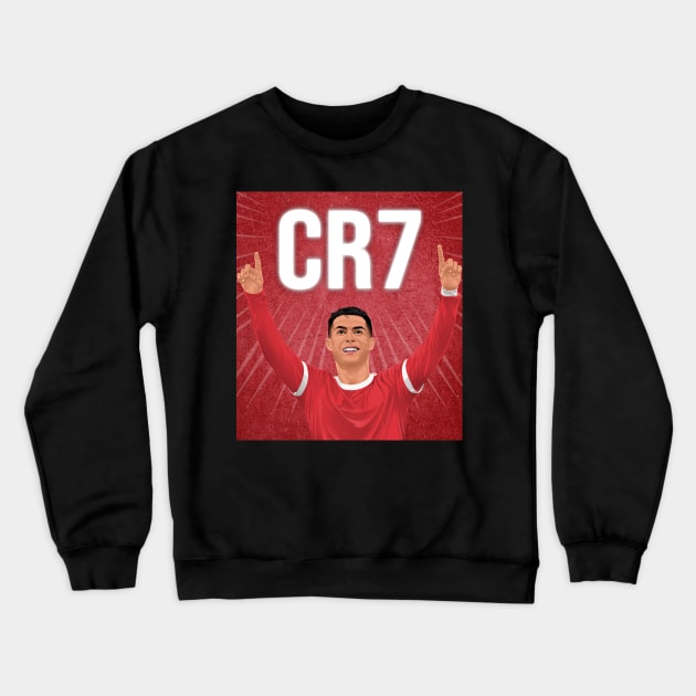 Cristiano Ronaldo Manchester United Crewneck Sweatshirt by Arissetyo